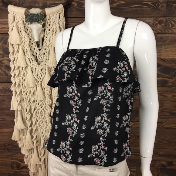 Torrid | Floral Ruffle Tiered Tank Blouse - Picture 1 of 6